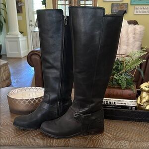 Black Leather, UGG Riding Boots